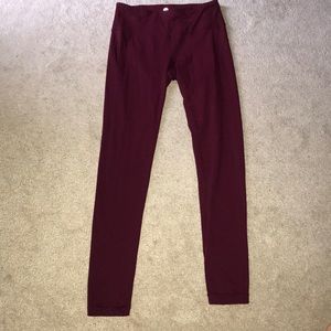 Red athletic workout pants